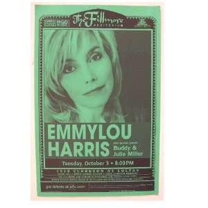    Emmylou Harris Handbill Poster Green Emmy Lou