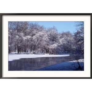 Passaic River in Winter, Paterson, NJ Framed Photographic 