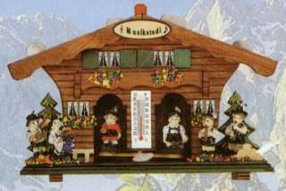 Bavarian Band German Weatherhouse with Thermometer Made in Germany 