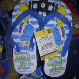  1 pair The Simpsons Bart Simpson Childrens Slippers Flip 