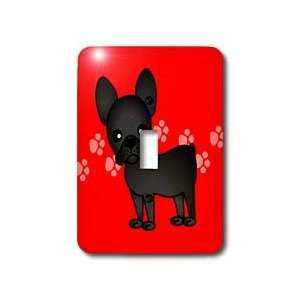 Janna Salak Designs Dogs   Cute Black Brindle French Bulldog Red with 