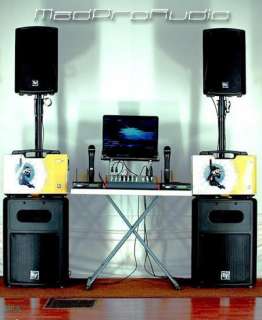   ENTERTAINMENT DJ KARAOKE LAPTOP SYSTEM SHURE OVER 300 DISC MIXER NEW