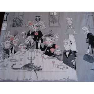  A Ghastly Night Halloween Party Table Runner Gray 