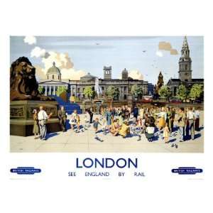  London British Rail Giclee Poster Print, 44x32