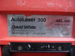 DAVID WHITE LASER 300 AEL 300 ROTARY LASER LEVEL USED  