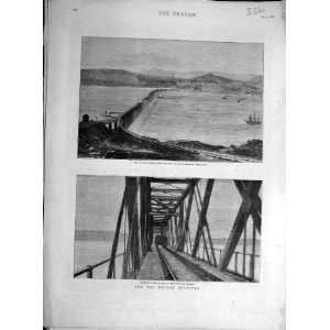 1880 Tay Bridge Disaster Fife River Girder Train Print 