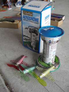 ODD Tin Wind Up Schylling Aerodrome Toy MIB  
