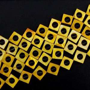  Wholesale lot 4 strands 20mm yellow shell diamond donut 