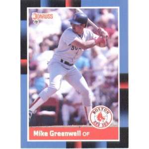  1988 Donruss # 339 Mike Greenwell Boston Red Sox Baseball 