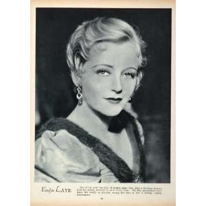 1933 Evelyn Laye British Actress Movie Portrait Print 