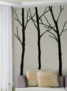 Wall Art Vinyl Decal Sticker Forest B3 Three Trees  