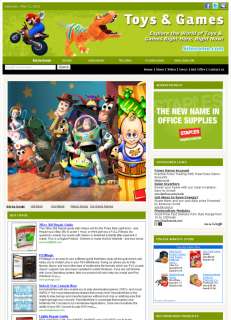 Turnkey Money Making Toy & Games Affiliate Website Sale  