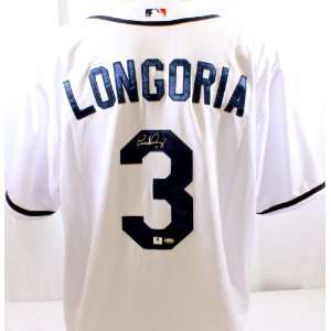  Evan Longoria Autographed Jersey GAI   Autographed MLB 