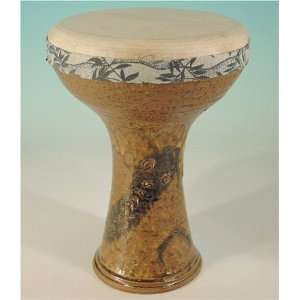   Ceramic Goatskin, Snake Design Natural Goat Skin Musical Instruments