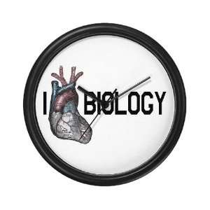  I Heart Biology Vintage Wall Clock by 