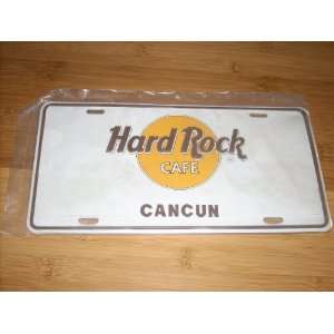 HARD ROCK CAFE CANCUN heavy duty metal license plate   beautiful 