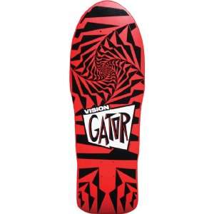  Vision Gator 2 Skateboard Deck   10.25 Red/Black Sports 