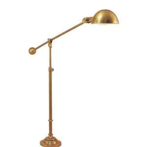 Visual Comfort CHA9153AB Chart House 1 Light Boom Arm Floor Lamp in An