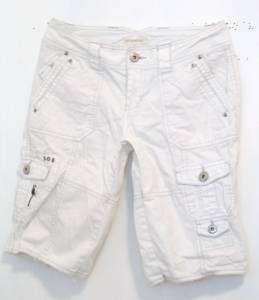 Aeropostale White Bermuda Shorts Womens Size 3/4 W30  