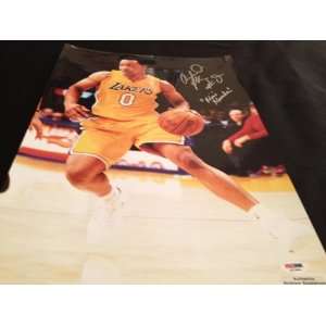 PSA/DNA Authentic Andrew Goudelock Autograph 12x18 Los Angeles Lakers 