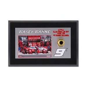   Kasey Kahne Framed Photo w/ Race Used Lugnut   KASEY KAHNE One Size