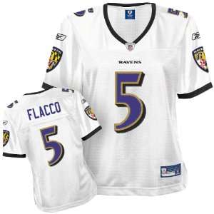  Reebok Baltimore Ravens Joe Flacco Womens Premier White 