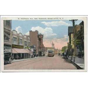  Reprint Richmond Ave. Port Richmond, Staten Island, N.Y. trolley 