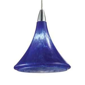  Prima Lighting Sinclair III Blue Flake Glass Shade Low 