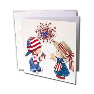  Sandy Mertens Patriotic   Vintage Child and Fireworks 
