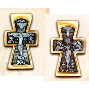  Sterling Silver & Gilt, Orthodox Cross 