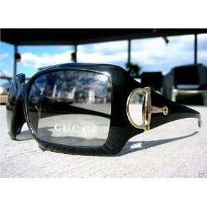  2007 GUCCI classic Italian black sunglasses GG 2562 