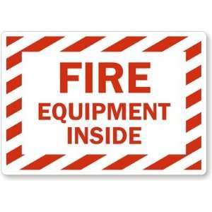  Fire Equipment Inside Laminated Vinyl, 5 x 3.5 Office 