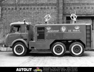 1955 Latil 6x6 Fire Truck Photo Chevrolet Paris Airport  