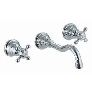 Elizabeth Double Handle Wall Mount Vessel Bathroom Sink Faucet with 