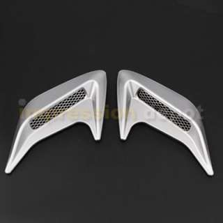 Air Duct Flow Intake Grille Mesh Side Vents Fend Hood Fender Trim Auto 