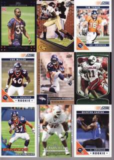 Denver Broncos LOT 25 cards VON MILLER ROOKIE Tim Tebow Demaryius 