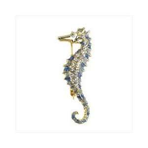  Gold Plated Seahorse Pin
