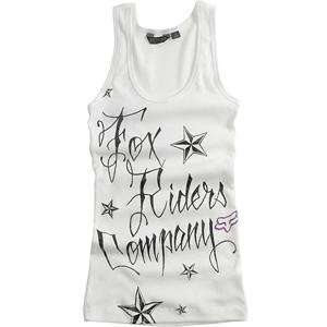  Fox Racing Womens Mix Foxy Tank Top   Small/White 