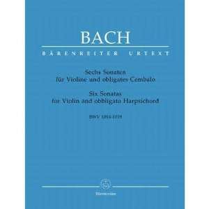 Bach, JS   6 Sonatas BVW 1014 1019 for Violin and Piano   Barenreiter 