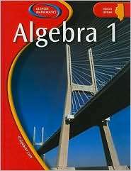 Algebra 1 Illinois Edition, (0078652456), Glencoe, Textbooks   Barnes 