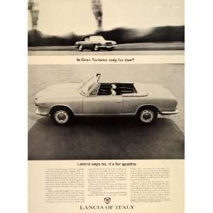  1964 Ad Lancia Flavia Convertible Vignale Italian Car 