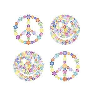  Wallpaper 4Walls Maps Peace Squares (Set of 4) Bright 