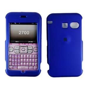  Blue Rubberized Hard Protector Case for Sanyo 2700 Juno 