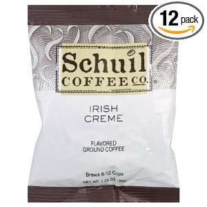 Schuil Coffee Irish Cream Cafe Packet, 1.25 Ounce (Pack of 12)