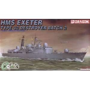  Dragon Models 1/700 H.M.S. Exeter Type 42 Destroyer Toys 