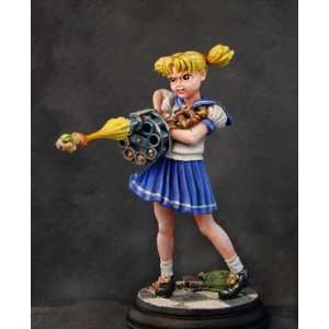 Anime School Girl with Hamster Gun (54mm) Toys & Games