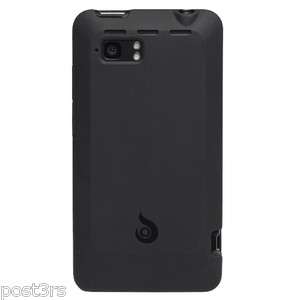 Diztronic / TPU Cases HTC Vivid 4G Matte Back Black Gel Skin Cover 