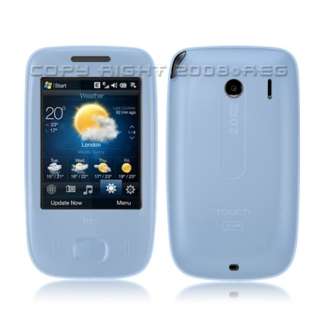 Blue Soft Silicone Skin Case for HTC Touch Viva T2222  