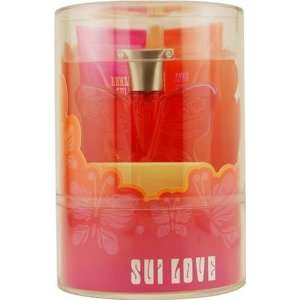 Sui Love by Anna Sui For Women. Set edt Spray 1.7 Ounces & Body Lotion 