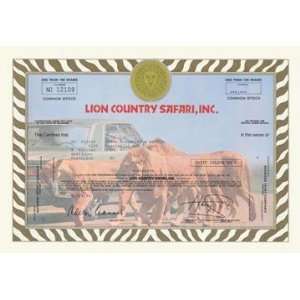  Exclusive By Buyenlarge Lion Country Safari Inc. 12x18 